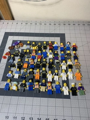 Lego City Minifigures Lot Of 50 Plus Extras Fire Police Hospital Fast Shipping - Image 1 of 4
