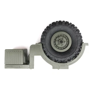 Rueda de neumático de repuesto para coche de radiocontrol 1/16 verde militar decoración para camión militar WPL B24 B16 B36 - Imagen 1 de 11