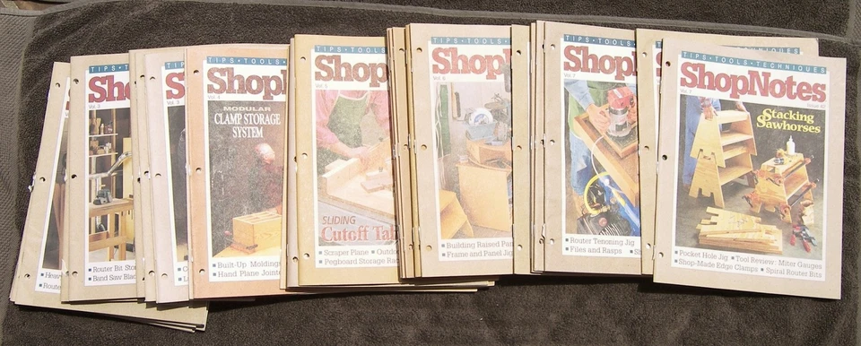 Sequential Issues ShopNotes Shop Notes 1-42 Complete Carpentry Wood Working - Imagem 1 de 1