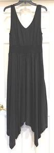 SUNDANCE KLEID - schwarz Viskose/Poly Strick Taschensaum elastische Taille, Maxi, Medium - Bild 1 von 7