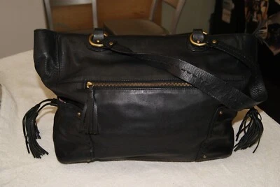 Sigrid Olsen tote bag / shoulder bag, black leather - Image 1 of 4