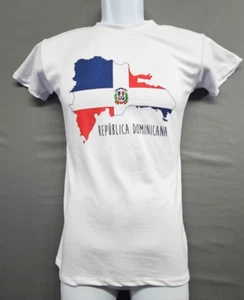Republic Dominicana Country T-Shirt White size Large - Picture 1 of 10