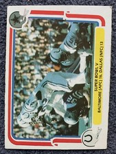 1980 Fleer WALT GARRISON Dallas Cowboys Baltimore Colts Super Bowl V Card
