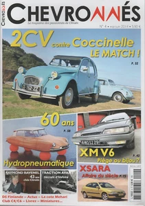 CHEVRONNES 4 CITROEN TRACTION 2CV6 VW COX 1302 XM V6 CX 2400 GTI HYDROPNEUMATIQU - Foto 1 di 2