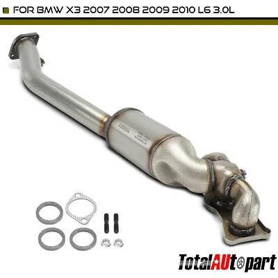 Convertidor catalítico con colector de escape integrado para BMW X3 2007-2010 delantero Foto 1 de 4