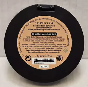 Sephora Matte Perfection Powder Foundation - 36 Golden Fawn - Full Size - Picture 1 of 4