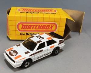 Matchbox 1982 Audi Quatro Sport #20 Race Car Lensey England 1:58 MIB - Picture 1 of 5