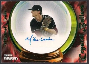 TARJETA AUTOMÁTICA DE NOVATO PARALELO MIKE LEAKE TRISTAR 2009 BALLERS DE CRISTAL VERDE #23/25 - Imagen 1 de 2