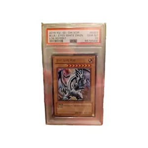 Yugioh 2019 PSA 10 BLAUE AUGEN WEISSER DRACHE LOB-K001 KOREANISCH ULTRA SELTEN - Bild 1 von 2