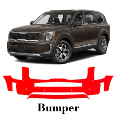 Front bumper PreCut PPF Paint Protection Film For KIA Telluride 2020-2022 - Image 1 of 4