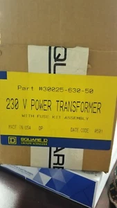 30025-630-50 Square D 230V transformer with Fuse Kit NIB - Picture 1 of 3