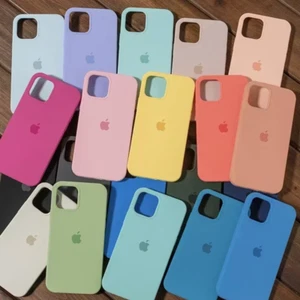 Liquid Silicone Phone Case For iPhone 12 13 14 15 16 Pro Max - Picture 1 of 20