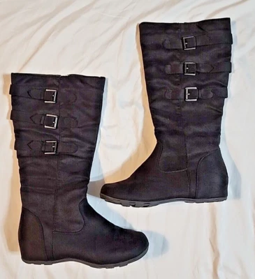 Wanted Sadler Women's  Black Knee-High Boots Size 7.5 NEW! - Image 1 of 4