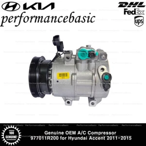 Genuine OEM A/C Compressor 977011R200 for Hyundai Accent 2011-2015 - Picture 1 of 1