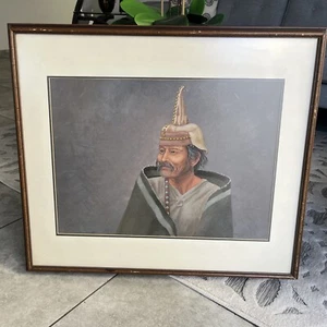 Harry Walters (Na-Ton-Sa-Ka) Dipinto Originale - "RICORDO" Navajo 1983 - Foto 1 di 23