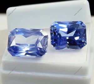 18.65 Ct Extremely Rare Blue Sapphire Emerald Natural Certified Loose Gemstone - Picture 1 of 7