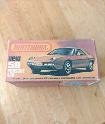 Matchbox Superfast - No59 Porsche 928  - Replica / Copy Box only - Image 1 of 3