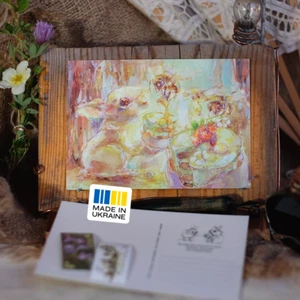 POSTCARD UKRAINЕ JaneB Spring in the rabbit hole III Signed by Artist - Picture 1 of 11
