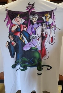 Vintage 90s Disney Villains Time For Some Beauty Sleep! Shirt RARE - Picture 1 of 10