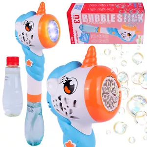 MalPlay Seifenblasenmaschine Kinder Pistole Einhorn Seife Bubble Machine Licht - Bild 1 von 12