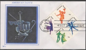 US Scott #1752a "American Dance", Block of 4, FDCs Unaddressed - Picture 1 of 1