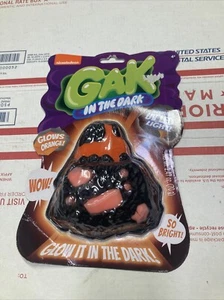 Nickelodeon GAK IN THE DARK mit UV LED Licht leuchtet orange - Bild 1 von 5
