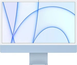 2021 Apple iMac 24 Zoll 4,5K M1 Chip mit 8-Kern GPU 16GB RAM 512GB SSD blau - Bild 1 von 1