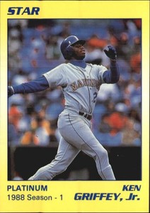 1990 Star Platinum #101 Ken Griffey Jr Mariners  /1000 C51159 - NM-MT