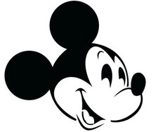 Reusable A4//A5//A6-180 Micron Disney Mickey Mouse Love Stencil