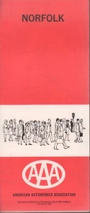 1966 AAA Road Map: Norfolk NOS - Picture 1 of 1