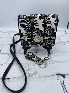 Vera Bradley Petite Crossbody Purse and Keychain in Fanfare pattern - Picture 1 of 7