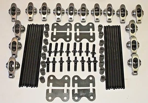 OLDSMOBILE CAST IRON HEADS STAINLESS PRO MAGNUM ROLLER ROCKER KIT 400/425/455 - Picture 1 of 1