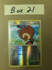 Pokemon HeartGold SoulSilver Set Sentret 80/123 Reverse Holo Common Card NM/LP