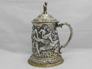 DECKELHUMPEN-BIERKRUG SILBER-12-LOT AUGSBURG  UM 1730 - Bild 1 von 13