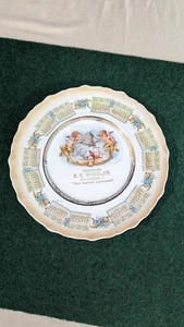 Plato decorativo antiguo de saludos - Imagen 1 de 7