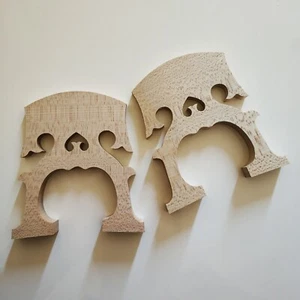 2x Viola da Gamba Viol Cello Baroque Style Bridge Foot width 90mm - Picture 1 of 4
