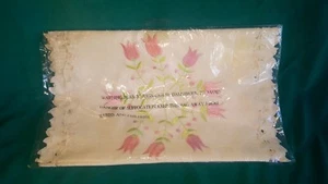 Weiße Spitze & Leinen bestickt Tischläufer Rosa Tulpe Blumen Tischdecke Topper  - Bild 1 von 12