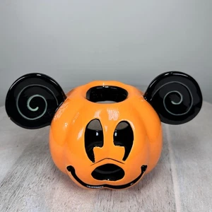 Disney Mickey Mouse Halloween Kürbis Keramik Votivkerzenhalter ohne Top - Bild 1 von 11