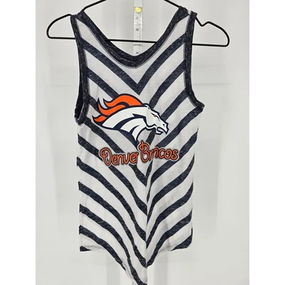 Camiseta sin mangas NFL Denver Broncos Juniors talla S Chevron fútbol americano a rayas Foto 1 de 4