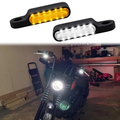 For Harley Sportster 1200 883 Motorcycle LED Turn Signal Blinker Running Lights - Image 1 of 4