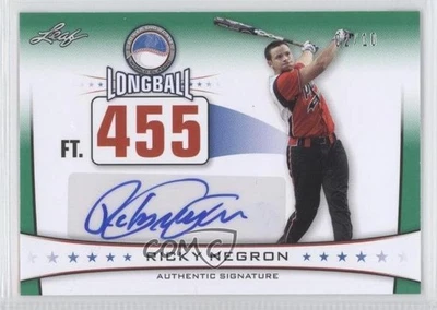 2013 Leaf Power Showcase Longball Auto Green /10 Ricky Nelson #LBA-RN1 Auto - Image 1 of 2