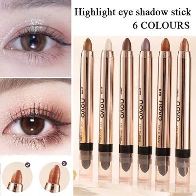 Crayon à Paupières Double Embout Haute Luminosité 6 Couleurs pour Maquillage Rap - Photo 1/4