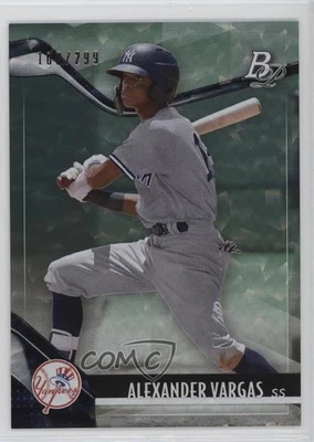 2021 Bowman Platinum Top Prospects Foilboard /299 Alexander Vargas #TOP-54 - Image 1 of 2