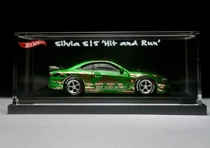 Hot Wheels Nissan Silvia S-15 Green Candy CUSTOM With Display Case - Picture 1 of 10