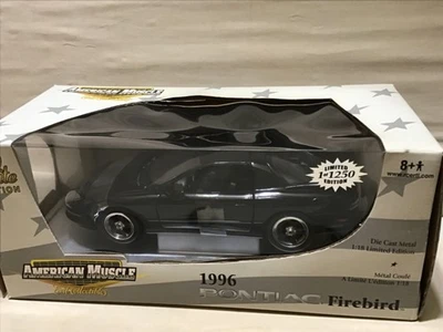 FIREBIRD 1996 NEGRO PONTIAC ERTL AMERICAN MUSCLE 33989M 1/18 DIECAST DTD LEER Foto 1 de 4