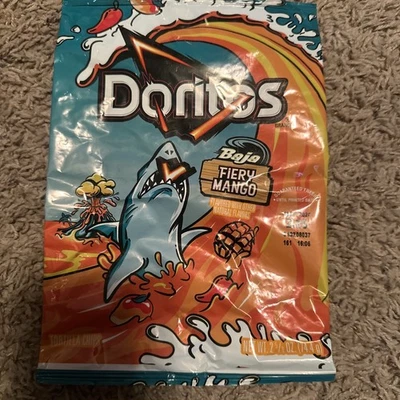 Doritos Baja Fiery Mango Tortilla Chips, 2-Pack, 5/8 oz Each, empty bag - Image 1 of 3