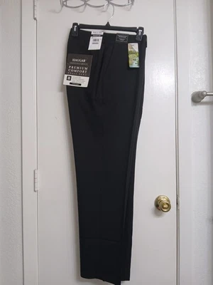 Haggar Premium Comfort Dress Pants, Straight Fit, 36Wx30L, NWT - Image 1 of 4