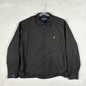 Polo Ralph Lauren Jacket Men’s 2XLT Black Harrington Bi Swing Bomber Retro - Picture 1 of 12