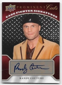 2009 UPPER DECK PROMINENT CUTS CAGE FIGHTER AUTOGRAPH Randy Couture #CFSRC - Picture 1 of 1