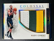 2016-17 Panini National Treasures Colossal Rudy Gobert Jumbo Patch /25#Z